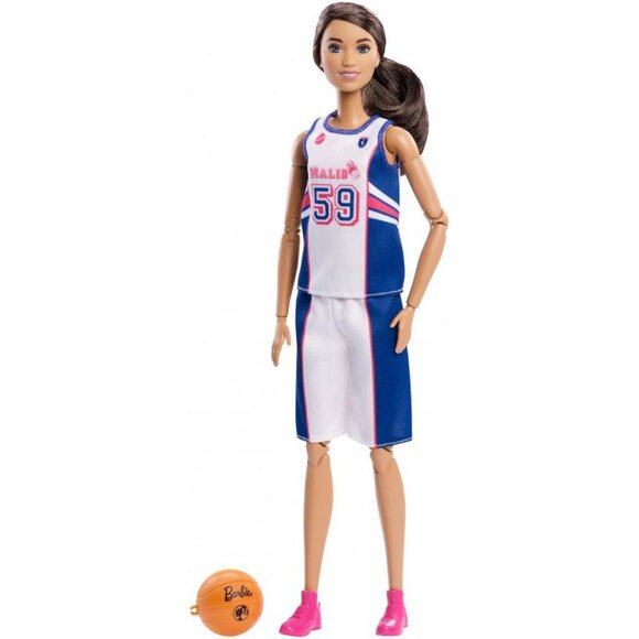 New in Box-Made to Move Barbie 13.25" Doll Basketball Player Brunette - Picture 15 of 16